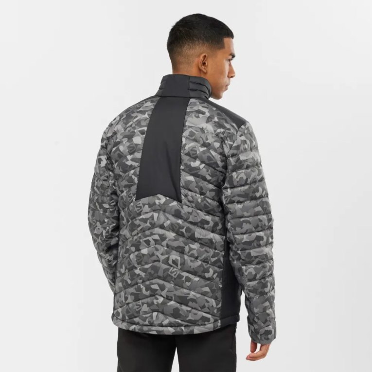 Camo Salomon Essential Xwarm Down Men's Insulated Jackets | PH 37164S